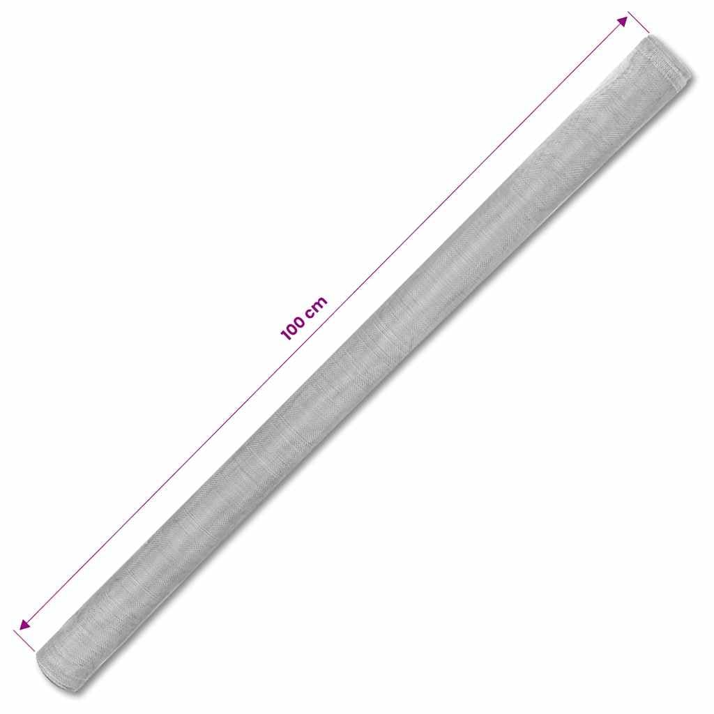 Aluminum Mesh Screen 39.4"x196.9" Silver C9079