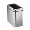 25L Brushed Stainless Steel Slim Open Trash Can W5727