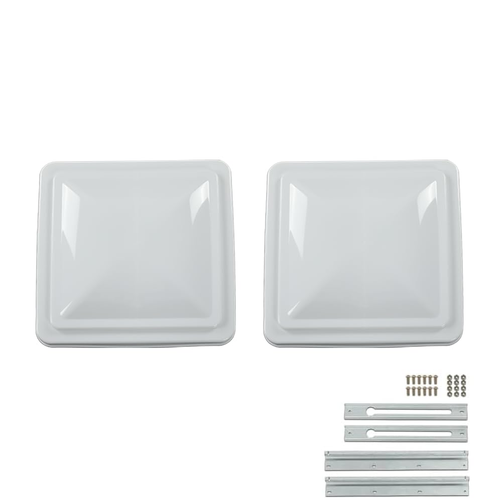 14" x 14" White Roof Vent Cover 2Pc G46911