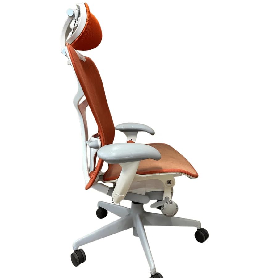 Turquoise Studio White Office Chair with Headrest R250