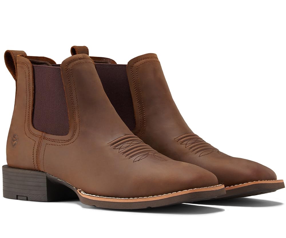 Slip-On Square Toe Western Boots U2013