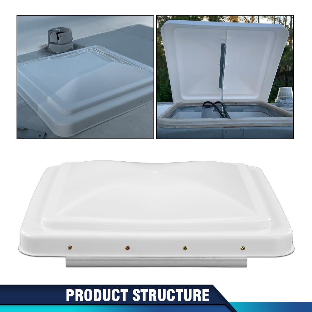 14" x 14" White Roof Vent Cover 2Pc G46911