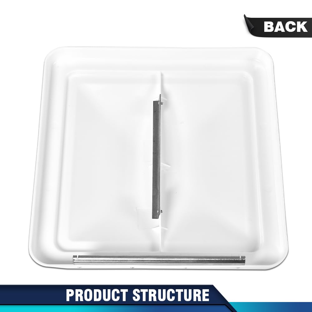 14" x 14" White Roof Vent Cover 2Pc G46911