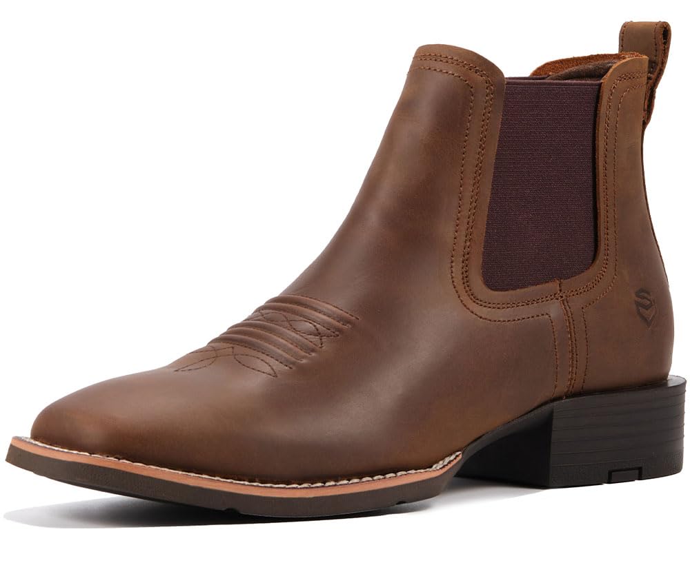 Slip-On Square Toe Western Boots U2013