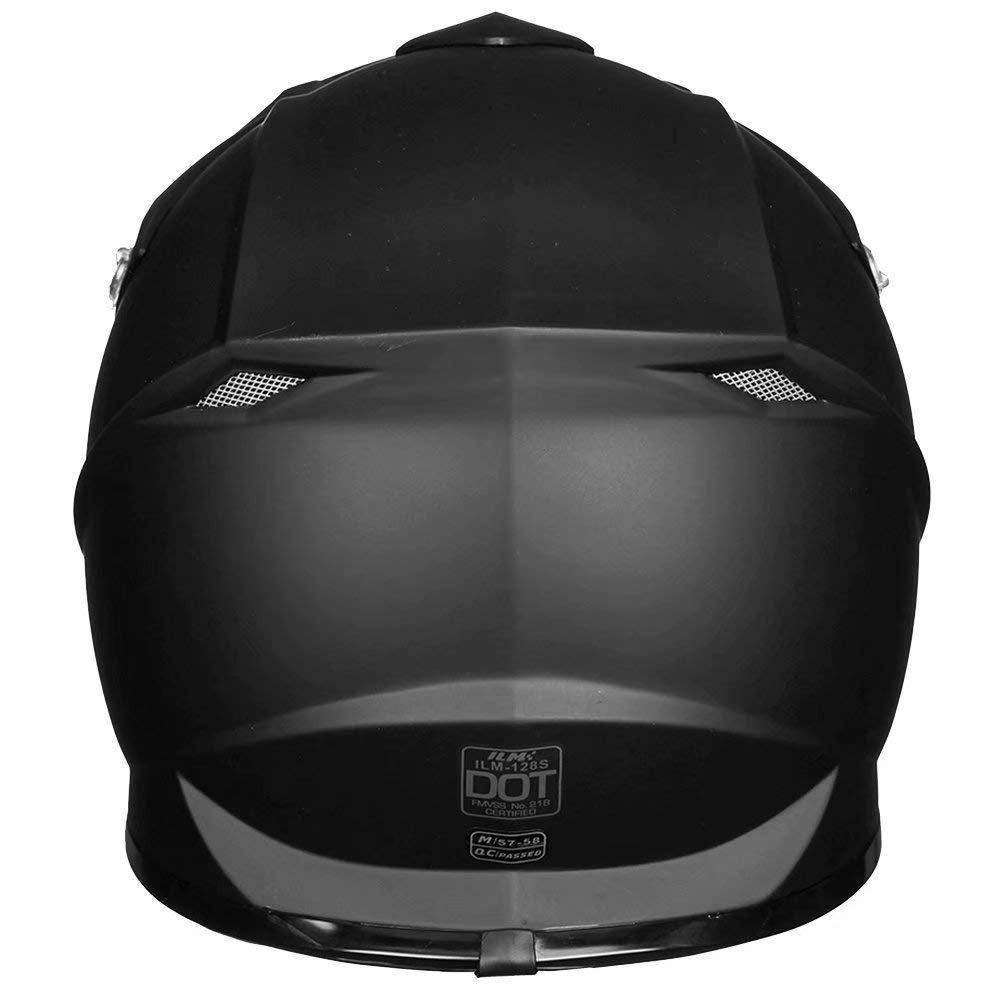 Adult Full Face Motorcycle Helmet, DOT Approved, Matte Black M9763