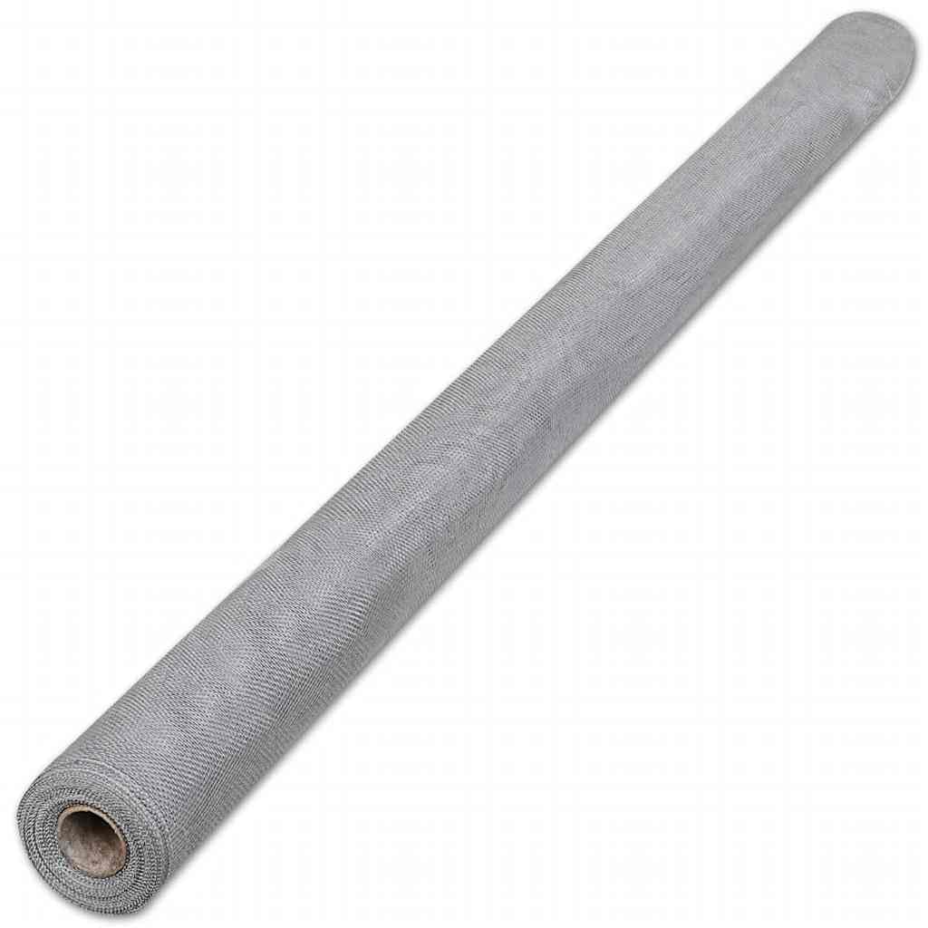 Aluminum Mesh Screen 39.4"x196.9" Silver C9079