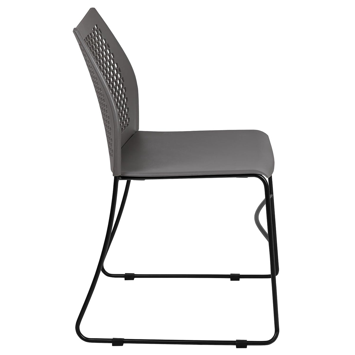 Gray Stack Chair with Air-Vent Back Y245147