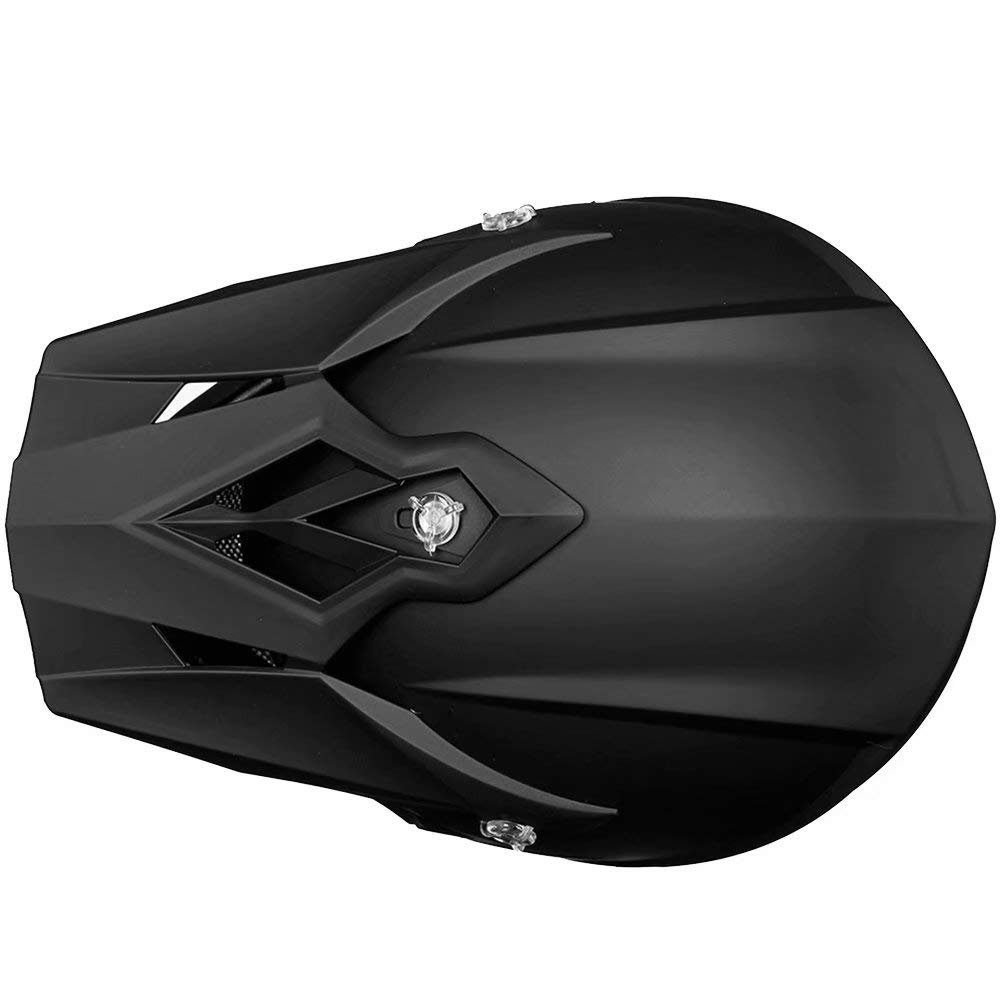 Adult Full Face Motorcycle Helmet, DOT Approved, Matte Black M9763