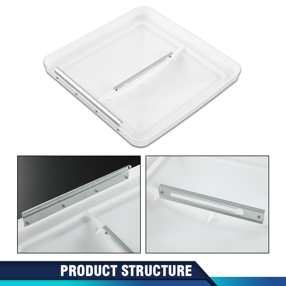 14" x 14" White Roof Vent Cover 2Pc G46911