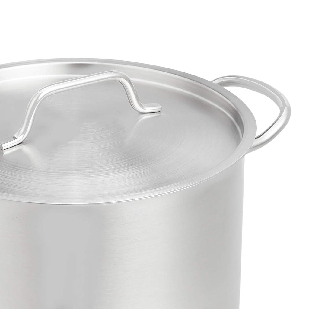 12 Quarts Stainless Steel Stock Pot with Cover V393