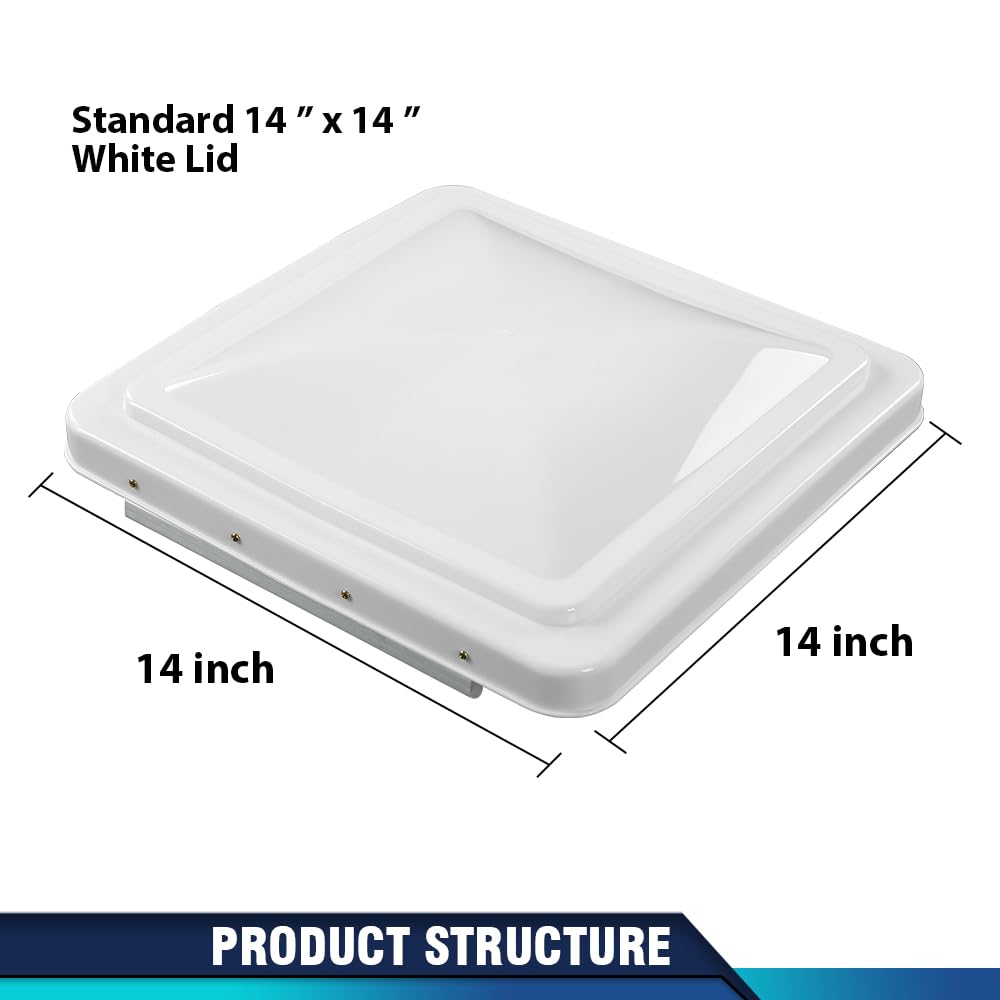 14" x 14" White Roof Vent Cover 2Pc G46911