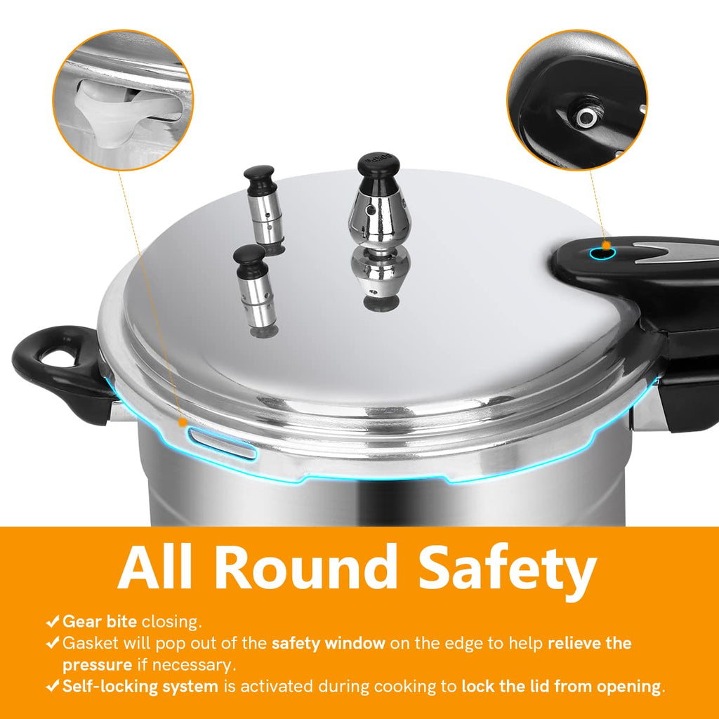 5.3 Qt Aluminum Stovetop Pressure Cooker & Canner U717277
