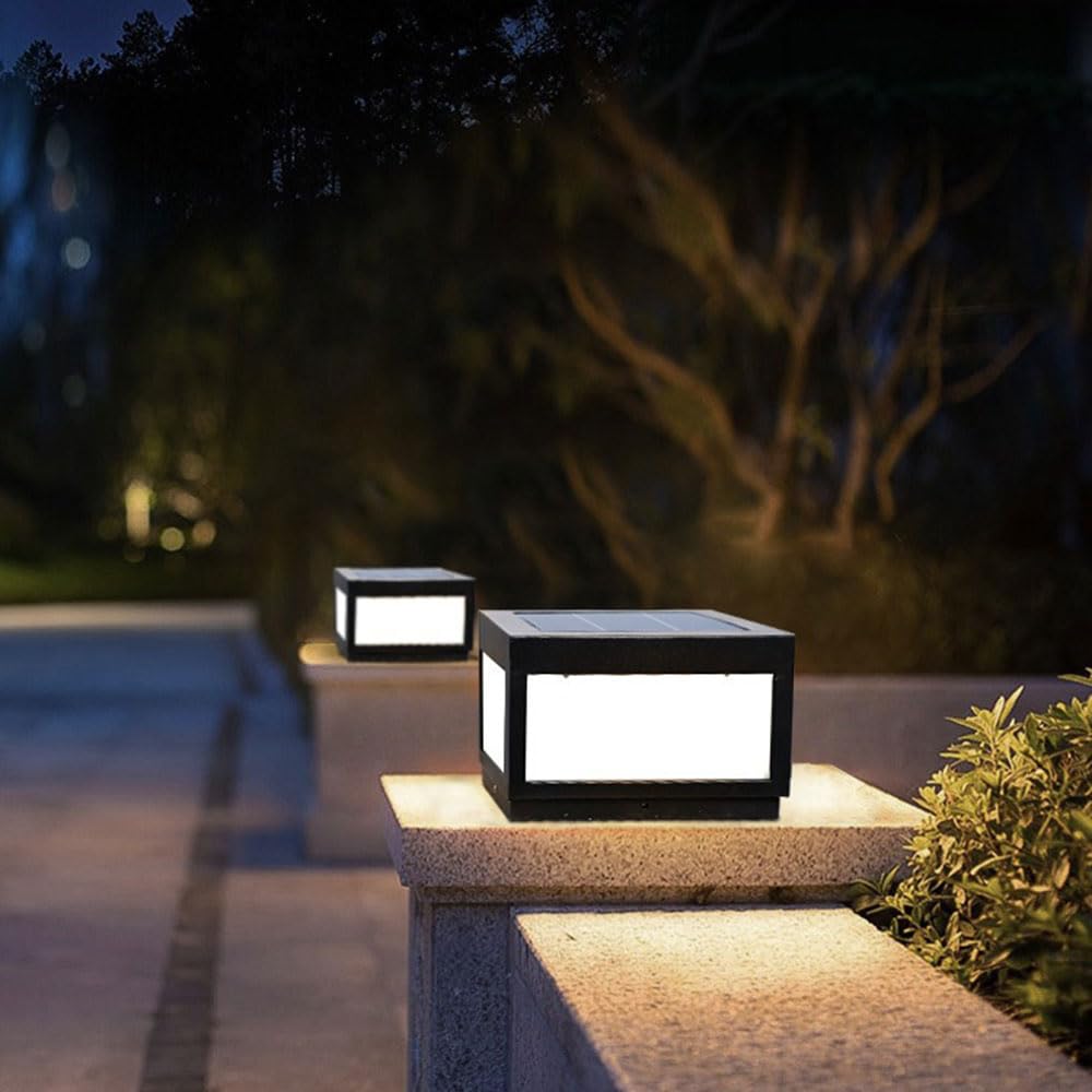 Solar Powered Waterproof Outdoor Post Lights Warm White L44151