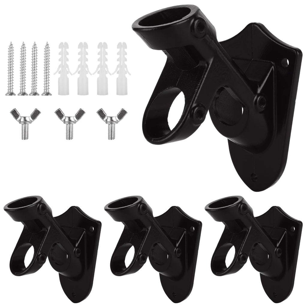4 Pack Aluminum Flag Pole Holder Brackets 1 inch H356656