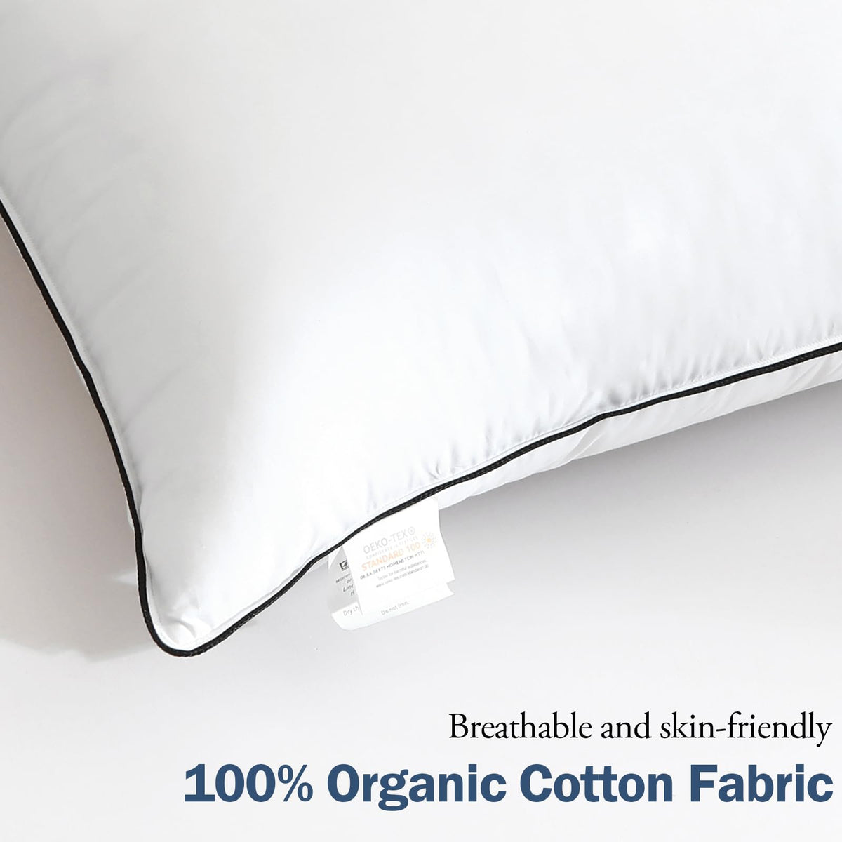King Size Goose Feather Down Pillows Set of 2 P554
