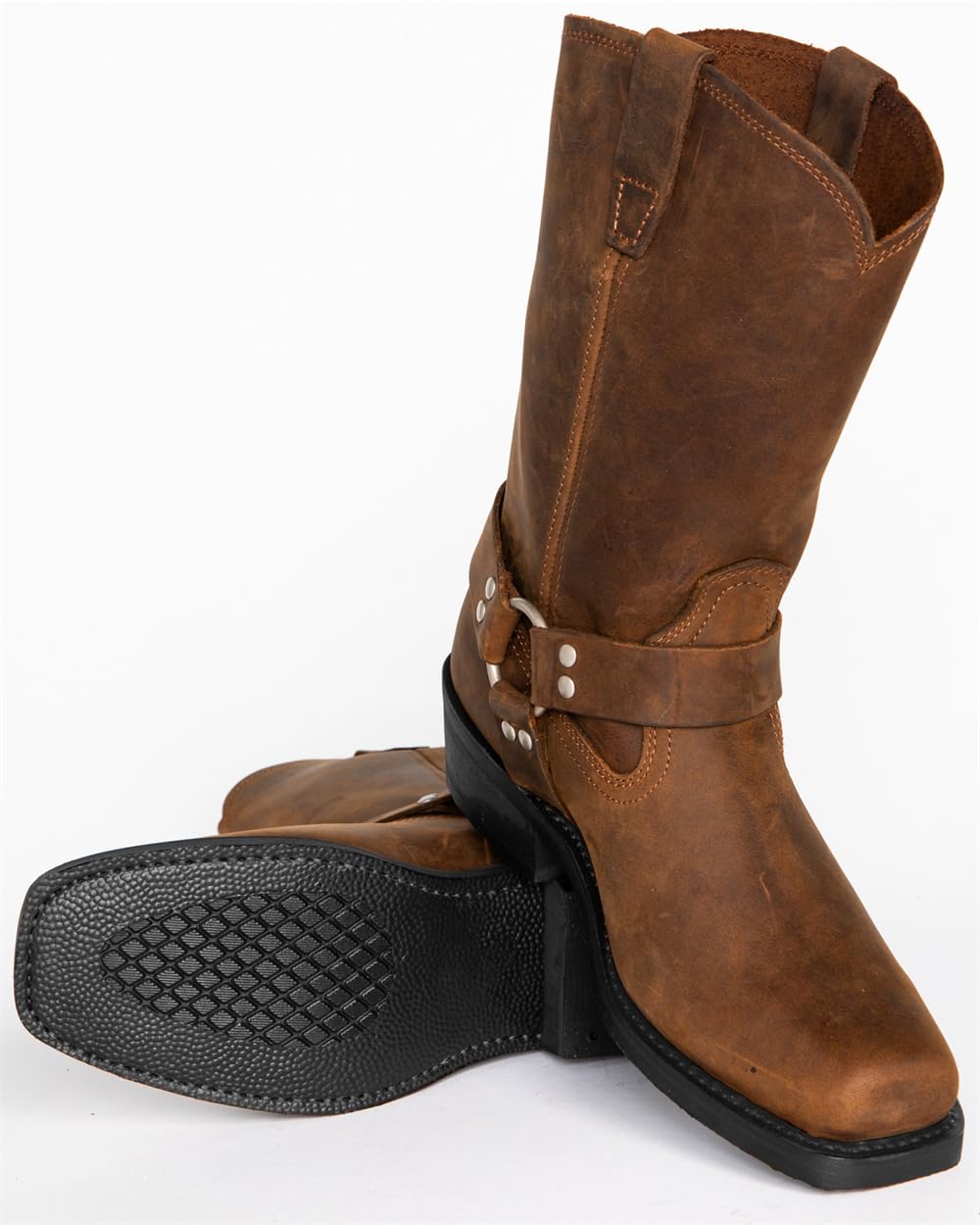 Men's Square Toe Embroidered Cowboy Boots N70472