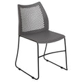 Gray Stack Chair with Air-Vent Back Y245147
