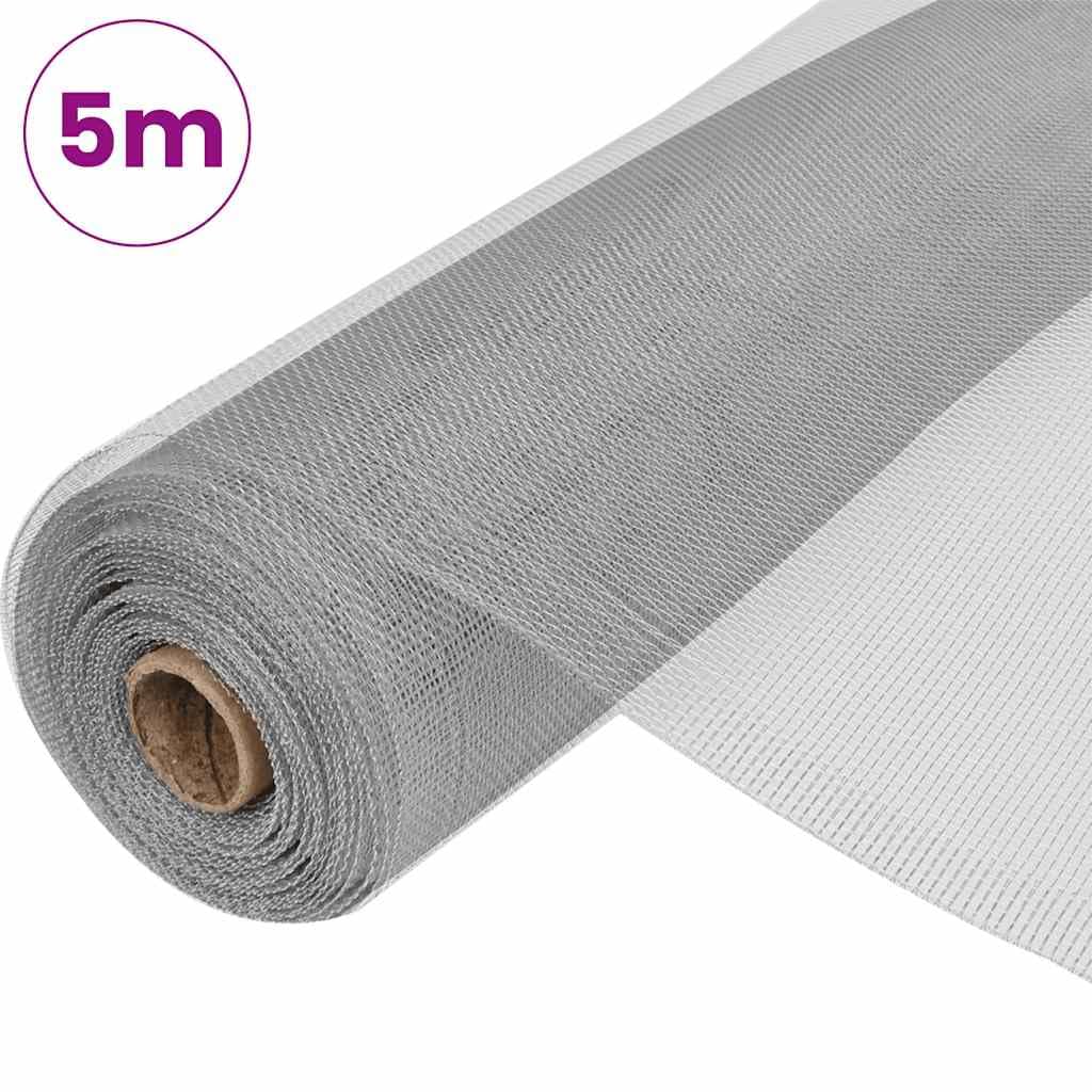 Aluminum Mesh Screen 39.4"x196.9" Silver C9079