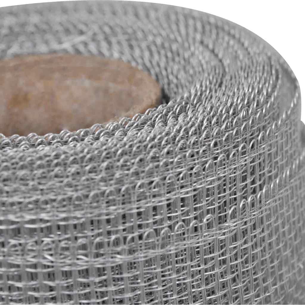 Aluminum Mesh Screen 39.4"x196.9" Silver C9079
