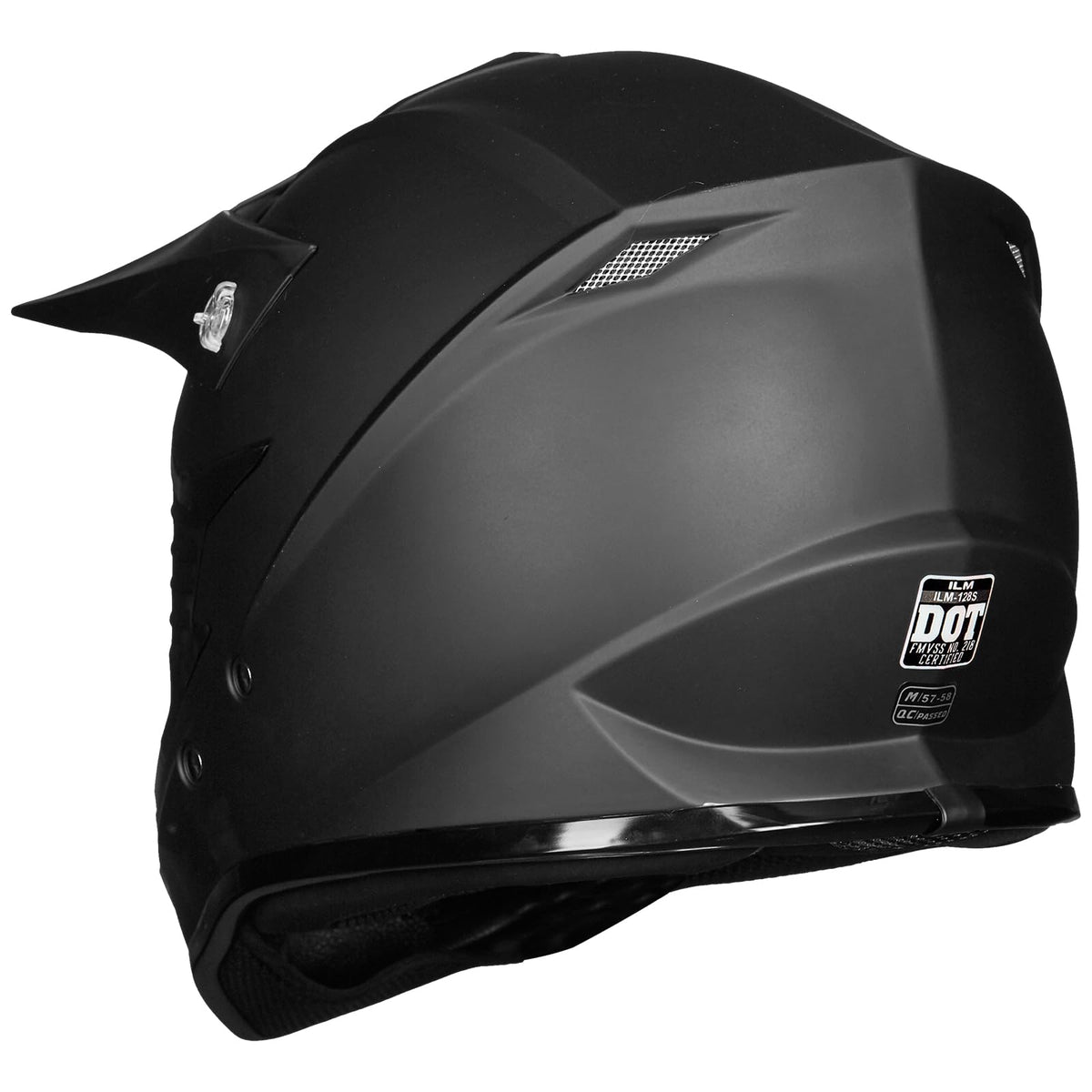 Adult Full Face Motorcycle Helmet, DOT Approved, Matte Black M9763