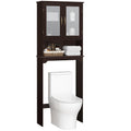 Over the Toilet Storage Cabinet with Glass Doors A318701