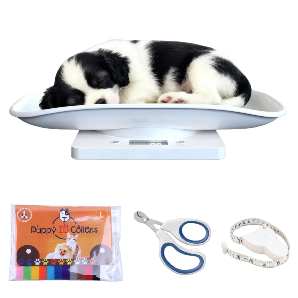 Digital Pet Scale for Small Animal, LED Display, Measures Up to 15kg, White W105