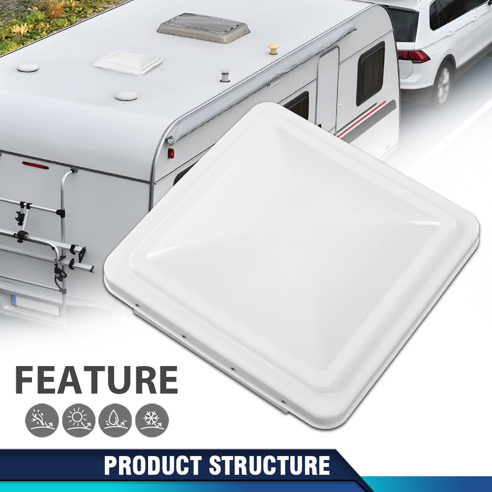 14" x 14" White Roof Vent Cover 2Pc G46911