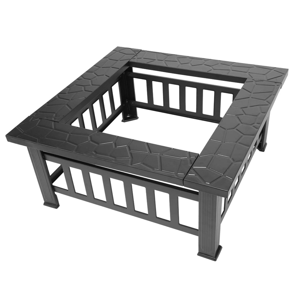 32 inch Black Wood Burning Steel Fire Pit I295