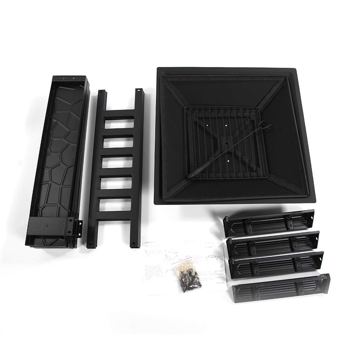 32 inch Black Wood Burning Steel Fire Pit I295