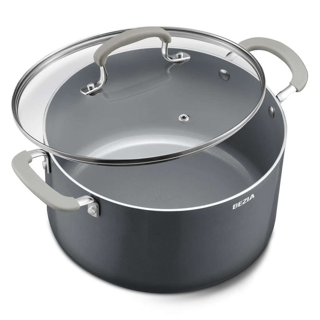 12QT Non Stick Ceramic Stock Pot with Lid S74839