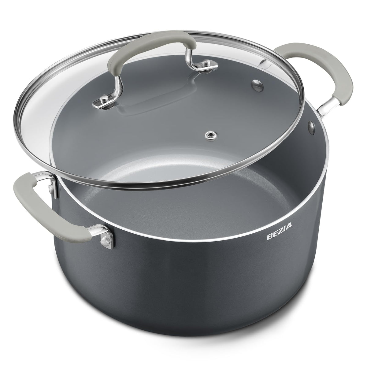 12QT Non Stick Ceramic Stock Pot with Lid S74839