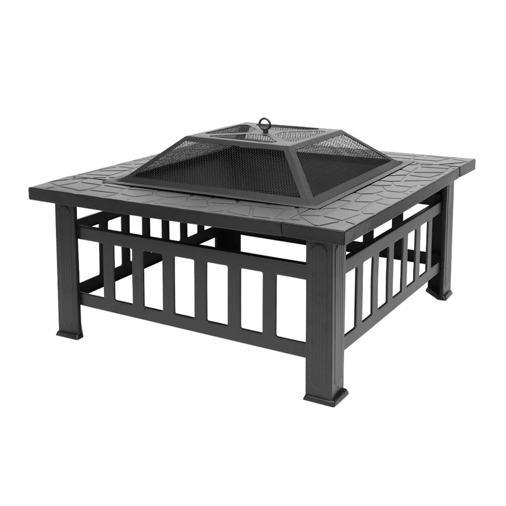32 inch Black Wood Burning Steel Fire Pit I295