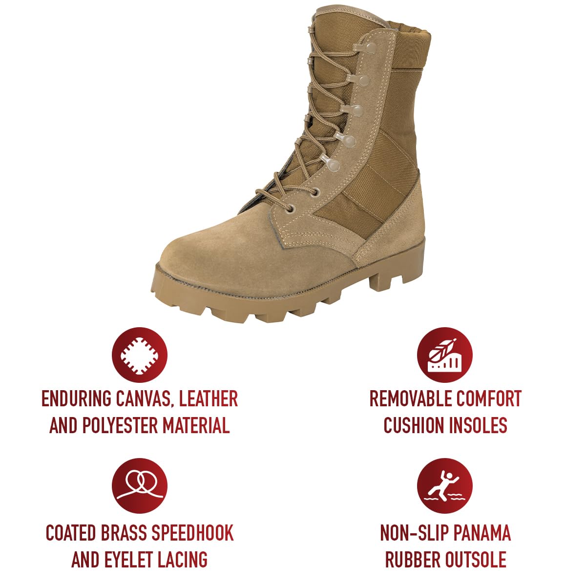 Leather Suede 8" High Boots L144133