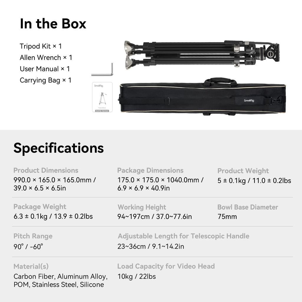 Carbon Fiber Tripod System W13962