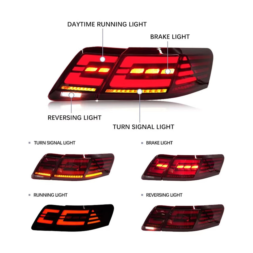 LED Tail Lights For Toyota Camry 2007-2011 Rear Lamps Assembly Z63573