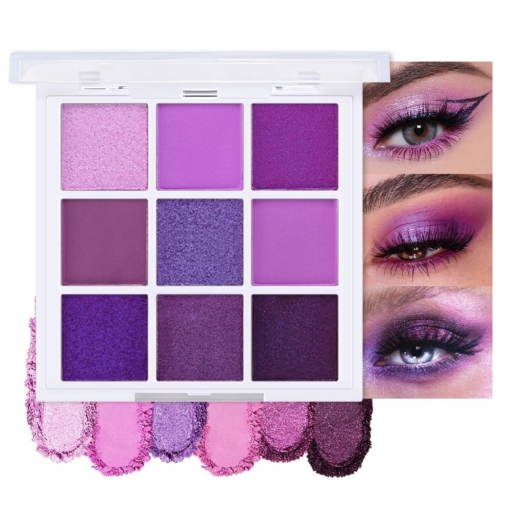 9 Colors Matte Shimmer Metallic Eyeshadow Palette X845
