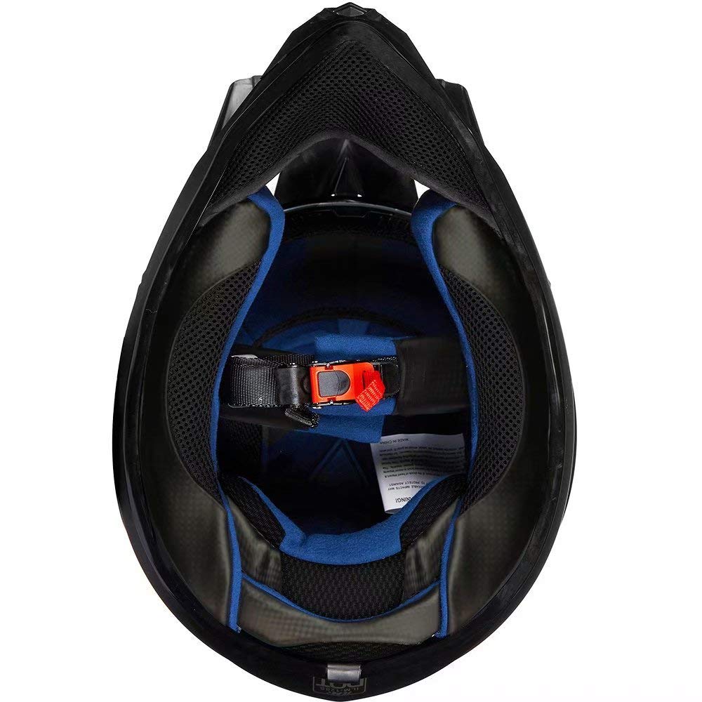 Adult Full Face Motorcycle Helmet, DOT Approved, Matte Black M9763