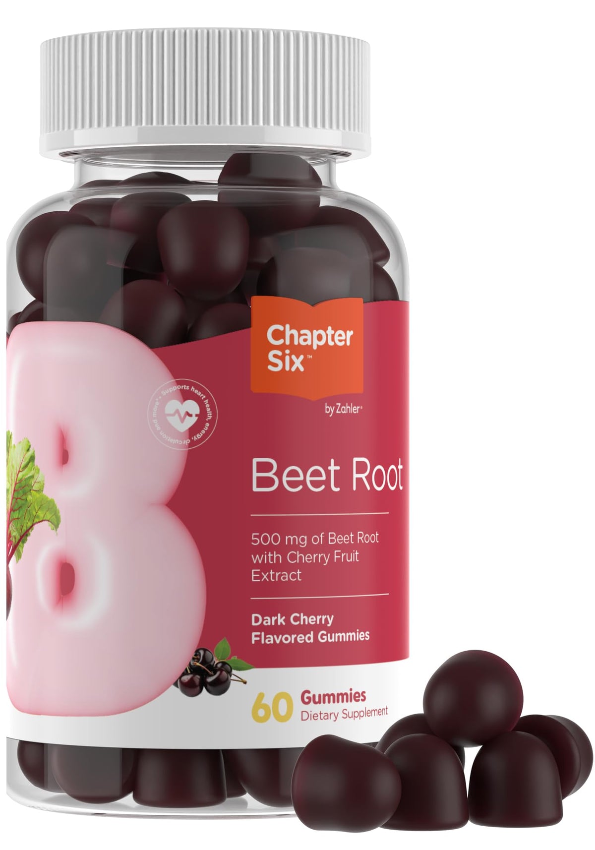 Beet Root 500 mg Cherry Gummies I641147