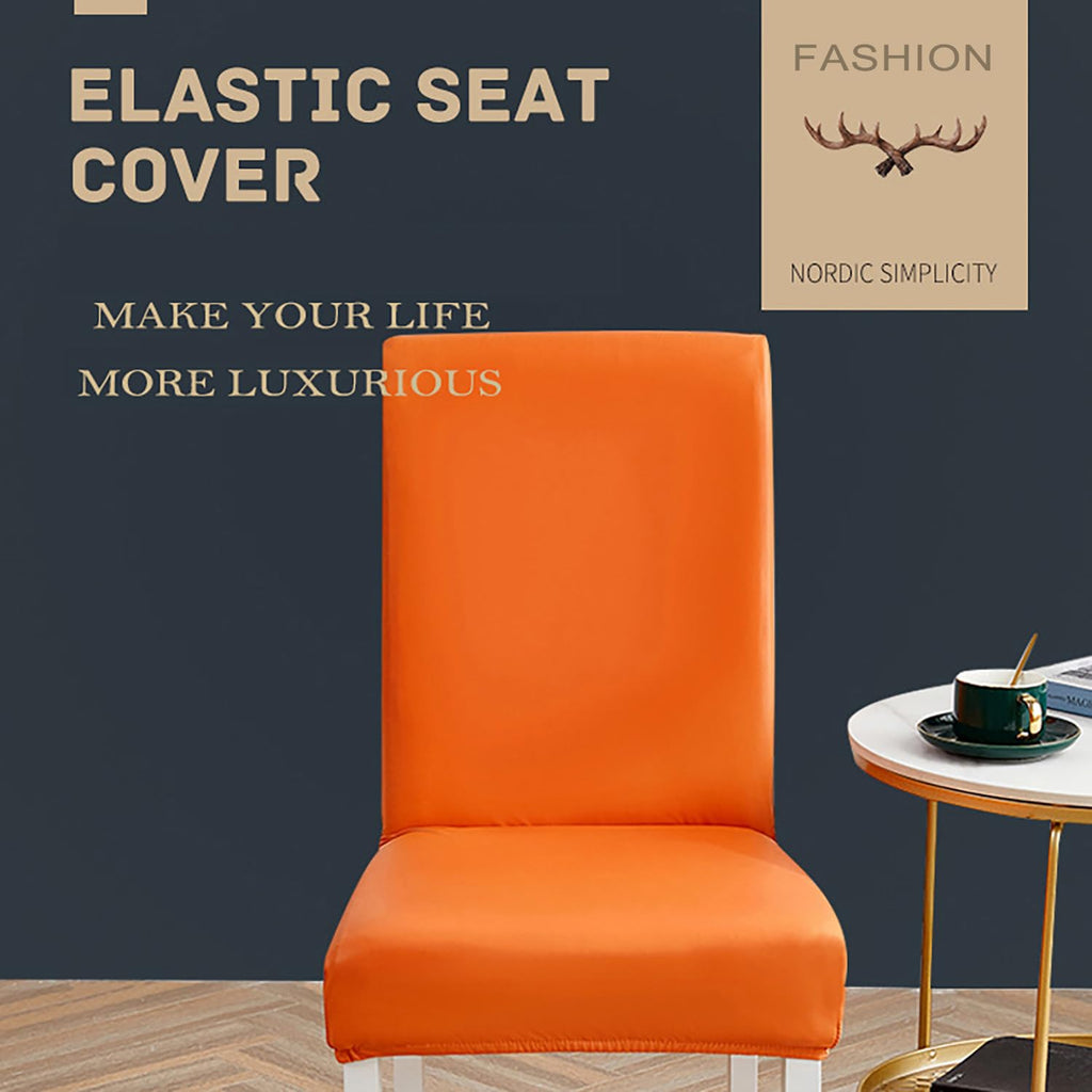Black 6pcs Leather Chair Cover S1309