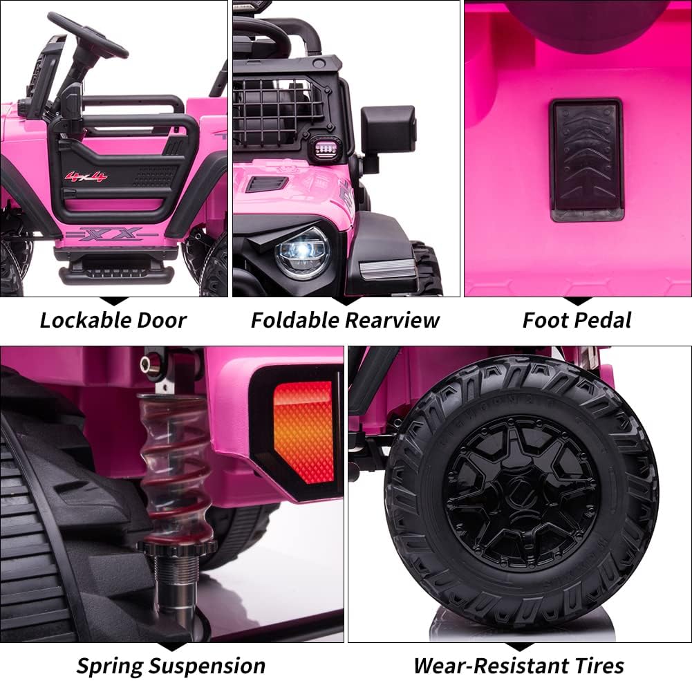 24V Kids Ride on 2 Seaters Electric Car with Remote Control D236