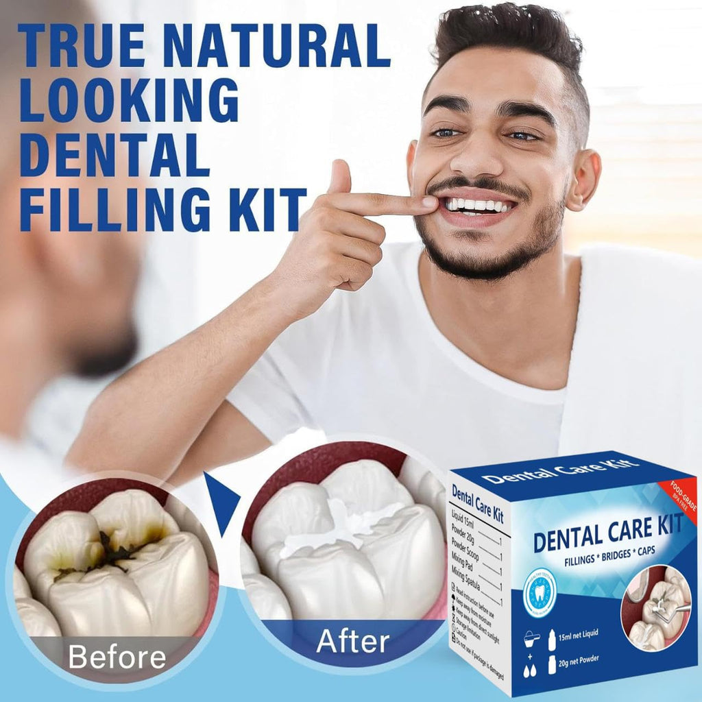 Temporary Teeth Replacement Zinc Oxide Eugenol Dental Kit 4 Pcs F2390