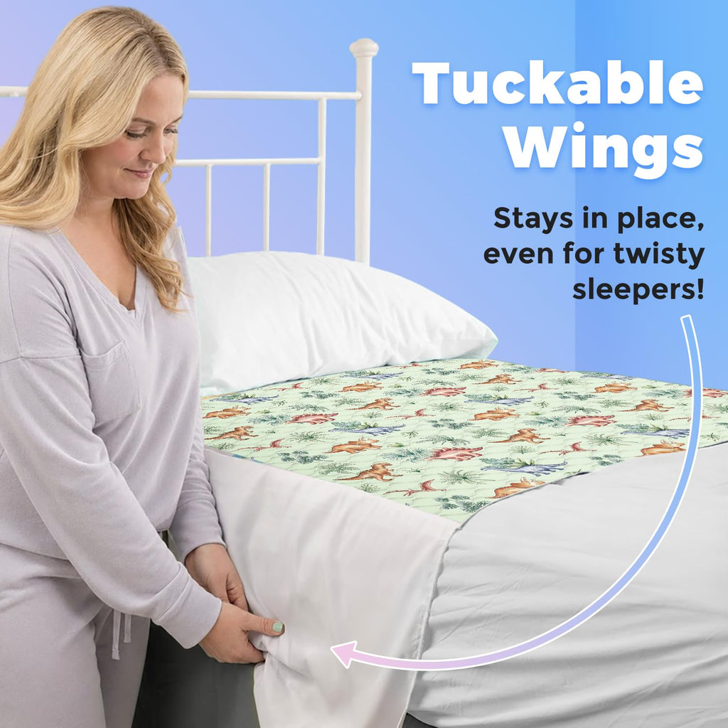 Viscose from Bamboo 3 Pack Waterproof Non-Slip Crib Pee Pads U645