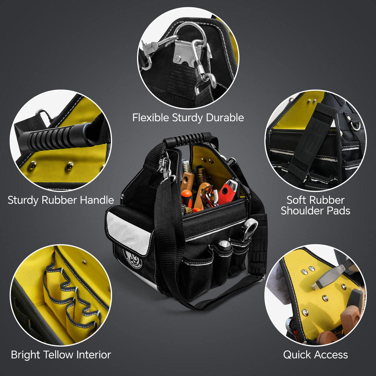10in Tool Tote Bag with 43-Pocket Organizer W7164