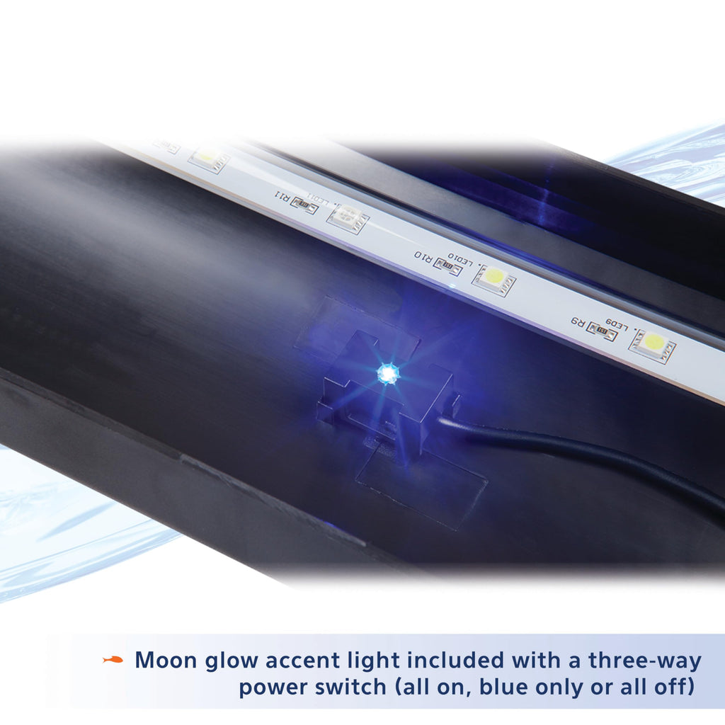 Black 20 Inch LED Aquarium Hood Y2239