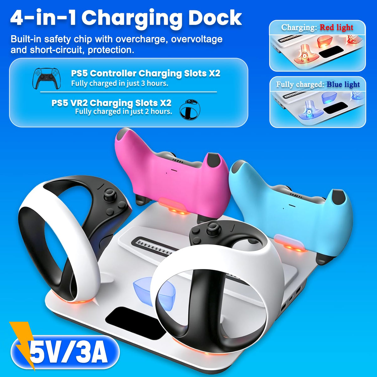 PS5 Cooling Station with Controller & PS VR2 Charger Z31514
