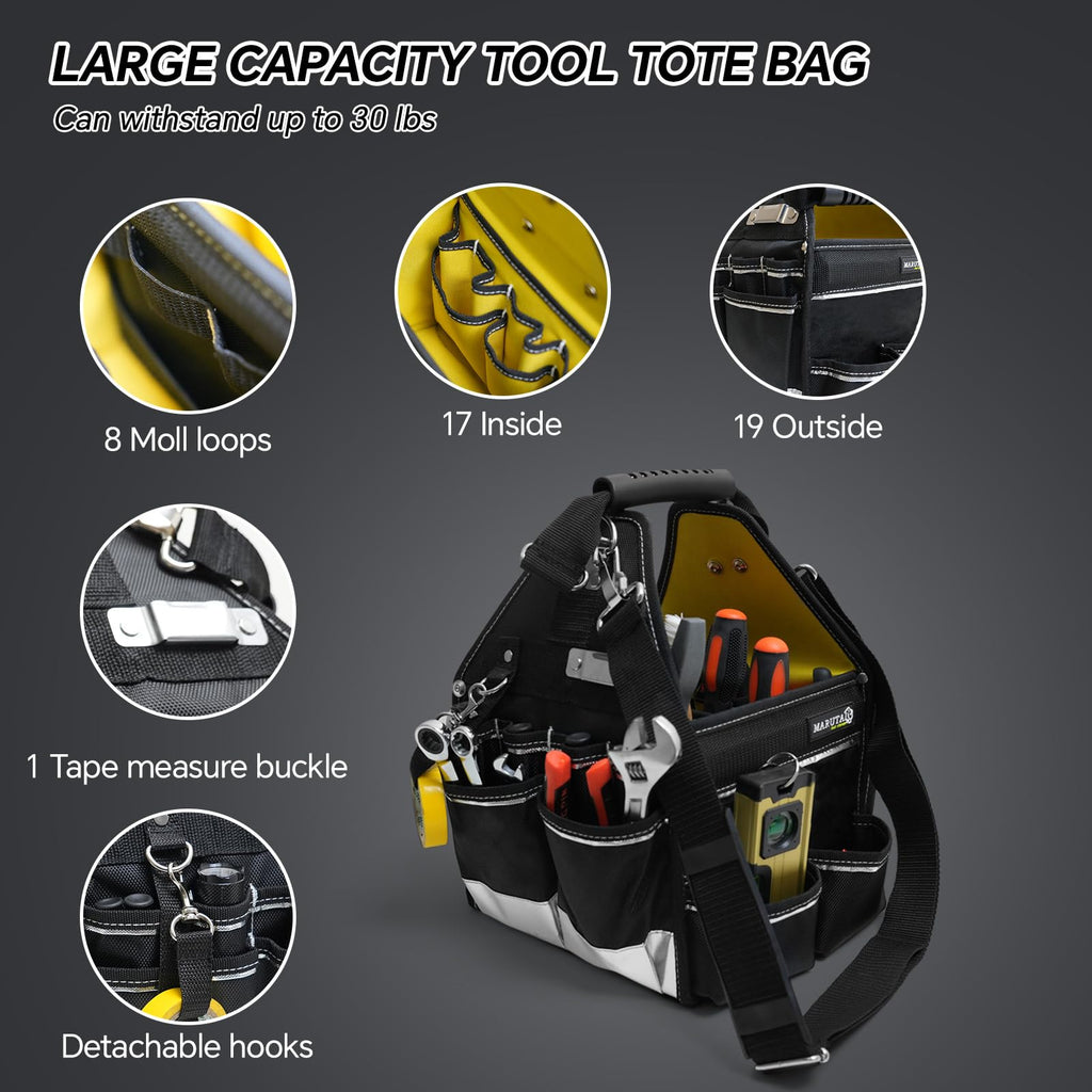 10in Tool Tote Bag with 43-Pocket Organizer W7164