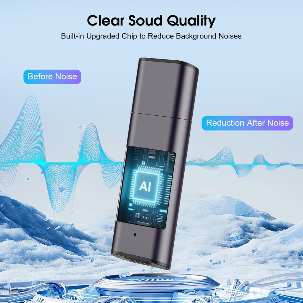 64GB Voice Activated Digital Voice Recorder with Noise Reduction H122415