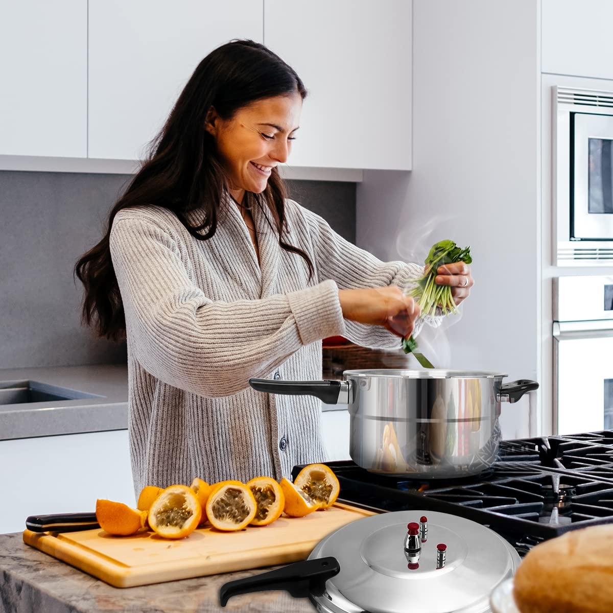 5.3 Qt Aluminum Stovetop Pressure Cooker & Canner U717277