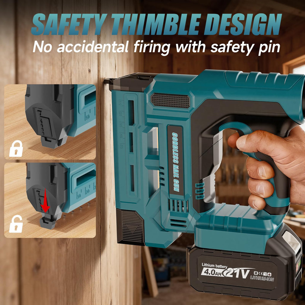 18 Gauge 2 in 1 Cordless Brad Nailer & Staple Gun Z856965