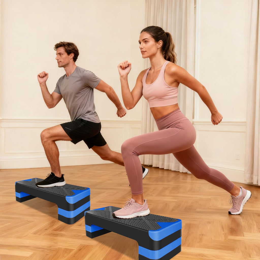 27" Adjustable Aerobic Step Platform with 4 Risers K9608